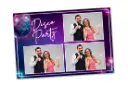 Neon Disco Party 4x6 Photo Booth Template for Birthdays, Homecoming/HOCO, Prom, and Year-End Party