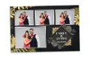 Black and Gold Elegant 4x6 Photo Booth Template for Weddings, Birthdays, Bat Mitzvah, Anniversaries, and Company Events