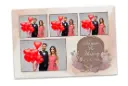 Old Rose Dusty Pink 4x6 Photo Booth Template for Weddings, Anniversaries, Sweet 16, and Quinceañera